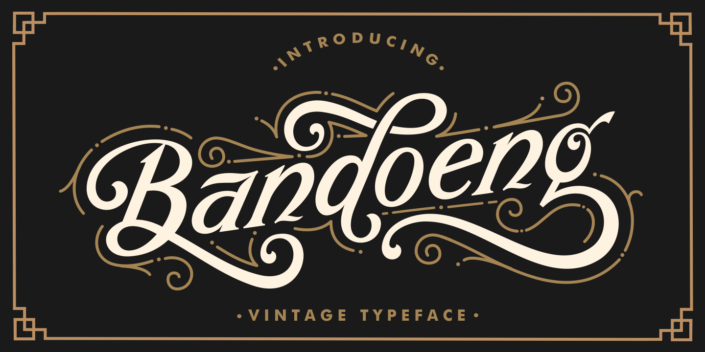 Bandoeng Regular Font preview